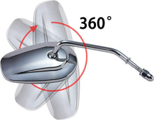 Load image into Gallery viewer, 2X Chrome Motorcycle Rear View Mirrors For Harley Davidson Softail Custom FXSTC