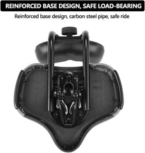 Load image into Gallery viewer, Backrest Saddle Bike Seat with Backrest Bicycle Tricycle Saddle Seat 11.5"x 9.5"