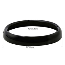 Load image into Gallery viewer, 7" Black Headlight Trim Ring Bezels Light Cover for Harley Touring Road King