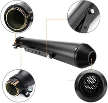 Load image into Gallery viewer, Universal Muffler Exhaust Pipe Motorcycle Slip On 1.5-2" Inlet
