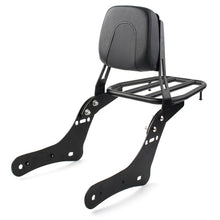 Load image into Gallery viewer, Rear Sissy Bar Luggage Rack Backrest Pad Fit Kawasaki Vulcan S 650 VN650 15-2022
