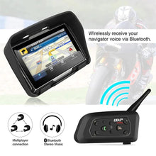 Load image into Gallery viewer, EJEAS V6 Pro 1200m Motorcycle Bluetooth Helmet Intercom CSR 2.4GHz FM 6 Riders