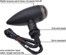 Load image into Gallery viewer, Motorcycle Mini Turn Signal Indicator Amber Blinker Light For Harley