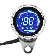 Load image into Gallery viewer, Universal Motorcycle LCD Digital Speedometer Motorbike Tachometer Odometer Gauge