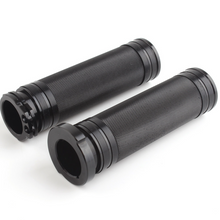 Load image into Gallery viewer, 1" CNC Black Hand Grips Handlebar For Harley Davidson Touring Sportster Dyna FXS