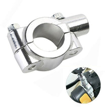 Load image into Gallery viewer, 10mm Silver Handle Bar Mirror Mount Clamp For Yamaha Honda Suzuki Kawasaki
