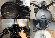 Load image into Gallery viewer, BLK CNC Billet speedo relocation Bracket Harley Sportster XL 883 1200 C N L R 48