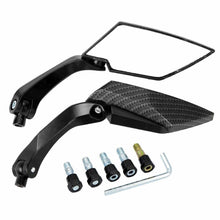 Load image into Gallery viewer, 2X Motorcycle Bar End Mirrors Motorbike Scooter Rear View Mirror Universal Black