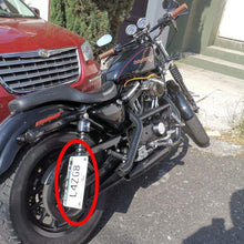 Load image into Gallery viewer, Motorcycle Metal Side Mount License Number Plate Holder Tail Light Bracket Frame