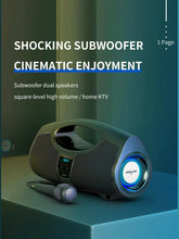 Load image into Gallery viewer, Bluetooth Wireless Portable Rechargeable Speaker with Microphone Karaoke system