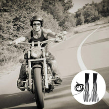 Load image into Gallery viewer, 12" Leather Motorcycle Bkie Brake Lever Covers Biker Clutch Fringe Long Tassels