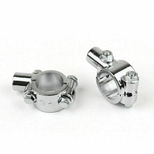 Load image into Gallery viewer, 10mm Silver Handle Bar Mirror Mount Clamp For Yamaha Honda Suzuki Kawasaki
