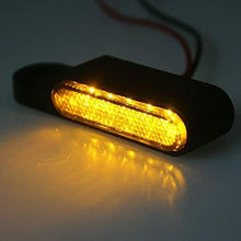 Load image into Gallery viewer, Motorcycle Handlebar Bar End 6 LED Turn Signal Indicators Light Black For Harley