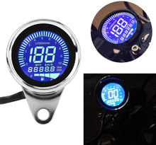 Load image into Gallery viewer, Universal Motorcycle LCD Digital Speedometer Motorbike Tachometer Odometer Gauge