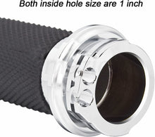 Load image into Gallery viewer, 1" 25mm Chrome Handlebar Hand Grips Fit For Harley Sportster Dyna Softail Fatboy