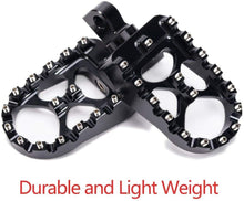 Load image into Gallery viewer, Wide Foot Peg MX Style for Harley Dyna Sportster Iron 883 Fatboy Bobber Black