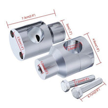 Load image into Gallery viewer, PAIR 1" 25mm Motorcycle Handlebar Riser Mount Clamp for Harley Sportster Bobber