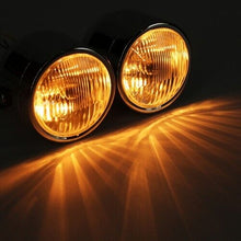 Load image into Gallery viewer, Motorcycle Dual Twin Front Headlight Lamp w/ Bracket Mount Kit Fit For Harley