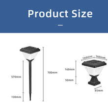 Load image into Gallery viewer, 1x Landscape Fence Outdoor Waterproof House Lighting Solar Pillar Light