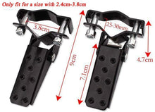 Load image into Gallery viewer, Black Bicycle Steel Foldable Folding Fork Foot Step Pegs For MTB BMX Road Bike