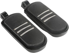 Load image into Gallery viewer, Motorcycle Streamliner Style Footpeg Foot Pegs Black For Harley Davidson