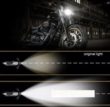 Load image into Gallery viewer, 5.75" Chrome LED daymaker bullet headlight For Harley Sportster dyna softail XL