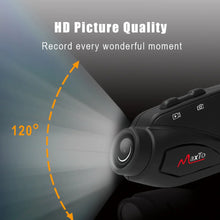 Load image into Gallery viewer, Maxto M3S Motorcycle Helmet Headset Intercom With Camera 2K Video Recorder