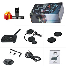 Load image into Gallery viewer, EJEAS V6 Pro 1200m Motorcycle Bluetooth Helmet Intercom CSR 2.4GHz FM 6 Riders