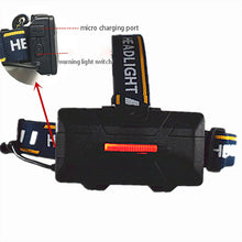 Load image into Gallery viewer, 8Led Usb Rechargeable Head Lamp Cob red Outdoor Camping Flashlight AU