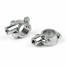 Load image into Gallery viewer, 10mm Silver Handle Bar Mirror Mount Clamp For Yamaha Honda Suzuki Kawasaki
