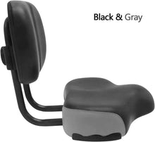 Load image into Gallery viewer, Backrest Saddle Bike Seat with Backrest Bicycle Tricycle Saddle Seat 11.5"x 9.5"