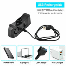 Load image into Gallery viewer, Bike Alarm Tail Light With Smart Brake Sensing Anti Theft USB Rechargeable Black