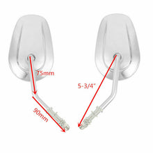 Load image into Gallery viewer, 2X Chrome Motorcycle Rear View Mirrors For Harley Davidson Softail Custom FXSTC