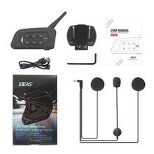Load image into Gallery viewer, EJEAS V4 Plus Motorcycle Helmet Intercom Headset Bluetooth 1500M 4 Riders