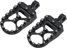 Load image into Gallery viewer, Wide Foot Peg MX Style for Harley Dyna Sportster Iron 883 Fatboy Bobber Black