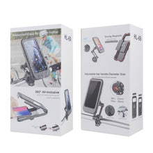 Load image into Gallery viewer, Waterproof Motorcycle Bike Bicycle Handlebar Mount Holder Case