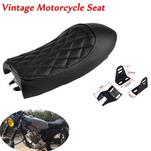 Load image into Gallery viewer, Universal Retro Hump Saddle Motorcycle Custom Cafe Racer Seat For Honda