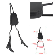 Load image into Gallery viewer, Passenger Backrest Sissy Bar Fit Harley Sportster XL883 1200 48 Iron 2004-UP