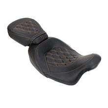 Load image into Gallery viewer, Orange Stitching Driver Passenger Seat Fit For Harley CVO Touring Electra Street Glide 09-22 20