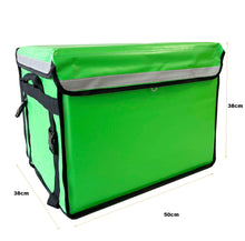 Load image into Gallery viewer, Green 62L Food Delivery Bag Rear Rack For Motorcycle Bike Food Delivery Drivers
