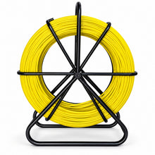 Load image into Gallery viewer, 130m x 6mm Cable Pulling Rod Duct Rodder with Reel &amp; Stand – product view