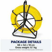 Load image into Gallery viewer, 130m x 6mm Cable Pulling Rod Duct Rodder with Reel &amp; Stand – detail 6