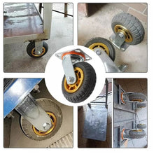 Load image into Gallery viewer, 4pcs 4 Inch 100mm Silent Heavy Duty Rubber Swivel Caster Wheels