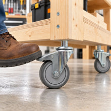 Load image into Gallery viewer, 3-Inch TPR Silent Swivel Stem Castor Wheels – 50kg Capacity