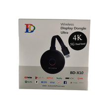 Load image into Gallery viewer, 1080P 4K 2.4G+5G Dual BandWireless Display Dongle Ultra
