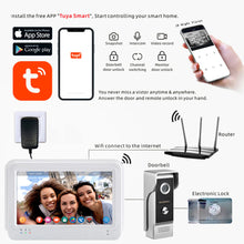 Load image into Gallery viewer, Smart WiFi Video Intercom 7 inch Touch Screen 1080P Waterproof Doorbell Camera
