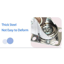 Load image into Gallery viewer, 4Pcs 3 in TPR Mute Heavy Duty Furniture Swivel Caster Wheels