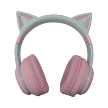 Load image into Gallery viewer, Fingertime Bluetooth Wireless Headphones with Microphone Cat Ear Headphones for Girls
