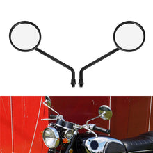 Load image into Gallery viewer, Pair 10mm Long Stem Chrome Motorcycle Round Rear View Side Mirrors
