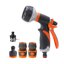 Load image into Gallery viewer, Garden Hose Spray Gun Set 8 Adjustable Patterns High Pressure Water Gun Nozzle
